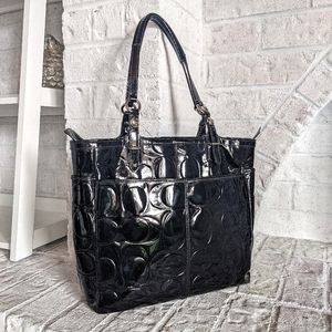 COACH - Patent Leather Embossed Tote
